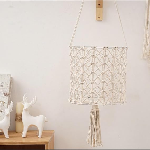 Macrame Storage Organizer Basket For Kitchen - Leechoo